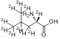 L-亮氨酸-d10分子式结构图