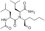 钙蛋白酶抑制剂I;N-乙酰基-L-亮氨酰-L-亮氨酰-L-正亮氨醛分子式结构图