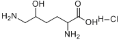 5-羟基-DL-赖氨酸盐酸盐;2,6-二氨基-5-羟基己酸盐酸盐;DL-5-羟基赖氨酸盐酸盐分子式结构图