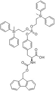 Fmoc-tyr(po3(mdpse)2)-OH分子式结构图