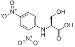 N-2,4-二硝基苯-L-丝氨酸;N-2,4-DNP-L-丝氨酸;N-2,4-二硝基苯-L-丝氨酸分子式结构图