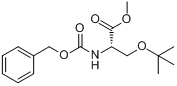 O-叔丁基-N-苄氧羰基-L-丝氨酸甲酯分子式结构图