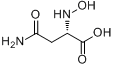 L-天冬氨酰-β-异羟肟酸分子式结构图