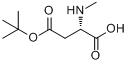 N-甲基-L-天冬氨酸β-叔丁基酯分子式结构图