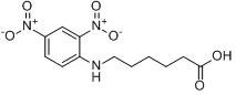 N-(2,4-二硝基苯)-6-氨基己酸;DNP-ε-氨基正己酸分子式结构图