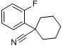 1-(2-氟苯基)环已烷腈分子式结构图