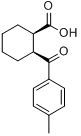 顺-2-(4-甲基苯甲酰)-1-环己烷羧酸分子式结构图