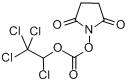 N-(1,2,2,2-四氯乙氧基羰基氧)琥珀酰亚胺分子式结构图