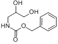 N-(苄氧基羰基)-3-氨基-1,2-丙二醇分子式结构图