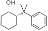 (1S,2R)-(+)-反-2-(1-甲基-1-苯基乙基)环己醇分子式结构图