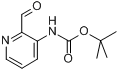 (2-甲酰基吡啶-3-基)氨基甲酸叔丁酯分子式结构图