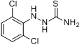 4-2,6-二氯苯-3-氨基硫脲;4-(2,6-二氯苯)-3-硫代氨基脲分子式结构图