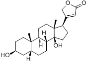 毛地黄毒素;洋地黄毒甙;毛地黄毒甙;地芰毒;狄吉妥辛分子式结构图