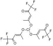 三(三氟-2,4-戊烷二丙酮)铬分子式结构图