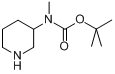 3-N-Boc-3-N-甲胺基哌啶分子式结构图