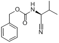 N-苄氧羰基-L-缬氨腈; [(1S)-1-氰基-2-甲基丙基]氨基甲酸苄酯分子式结构图