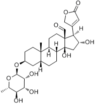 侧金盏花毒苷;侧金盏花毒苷;福寿草毒苷分子式结构图