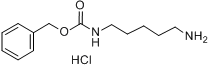 N-苄氧羰基-1,5-二氨基戊烷盐酸盐分子式结构图