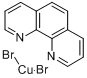 (1,10-亚铁试剂)二溴铜(II);二溴(1,10-邻二氮杂菲)铜(II分子式结构图