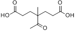 4-乙酰-4-甲基庚二酸;3-乙酰基-3-甲基戊烷-1,5-二羧酸分子式结构图