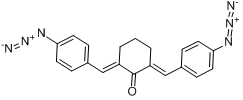 2,6-二(4-叠氮苯亚甲基)-4环己酮分子式结构图