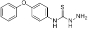 4-(4-苯氧基_)-3-氨基硫脲;4-苯氧基苯基氨基硫脲分子式结构图