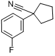 1-(3-氟苯基)环戊腈分子式结构图