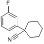 1-(3-氟苯基)环己腈;1-(3-氟苯基)环己烷腈;1-(3-氟苯基)环己甲腈分子式结构图