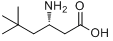 (S)-3-氨基-5,5-二甲基己酸分子式结构图