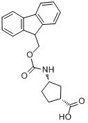 (-)-(1R,3S)-N-FMOC-3-环亮氨酸分子式结构图