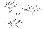 三(四甲基环戊二烯)铈(III)分子式结构图