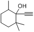 1-乙炔基-2,2,6-三甲基环己醇分子式结构图