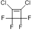 1,2-二氯四氟环丁烯;1,2-二氯四氟环丁-1-烯分子式结构图