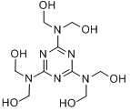 六羟甲基三聚氰胺树脂分子式结构图