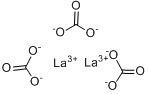 水合碳酸镧(III)分子式结构图