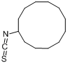 异硫氰酸环十二酯分子式结构图