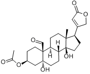 3-乙酰-毒毛旋花子甙元;3-乙酰-毒毛旋花子甙元;分子式结构图