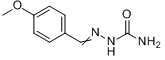 4-甲氧基苯甲醛半缩二氨基脲分子式结构图