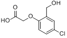 坐果酸;4-氯-2-羟甲基苯氧乙酸分子式结构图