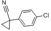 1-(4-氯苯基)-1-环丙甲腈分子式结构图