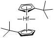 二甲基二(t-丁基环戊二烯基)铪(IV);双(叔丁基环戊二烯基)二甲基铪分子式结构图