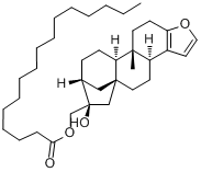 十六烷酸咖啡醇;棕榈酸咖啡醇分子式结构图