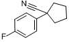 1-(4-氟苯基)环戊烷腈分子式结构图