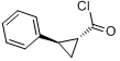 反-2-苯基-1-环丙甲酰氯;反式-2-苯基-1-环丙烷羰基;分子式结构图