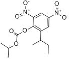 消螨通;敌螨通；2－另丁基－4，6－二硝基苯基异丙基碳酸酯分子式结构图