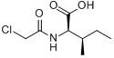 氯乙酰基-DL-异亮氨酸分子式结构图