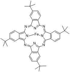 四叔丁基酞菁铁分子式结构图