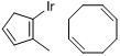 (甲基环戊二炔)(1,5-环辛二烯)铱分子式结构图