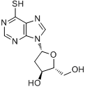 6-巯基嘌呤-2-脱氧核苷分子式结构图