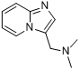 3-[(二甲胺基)甲基]咪唑(1,2-α)吡啶分子式结构图